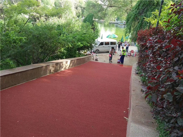 来宾彩色路面施工